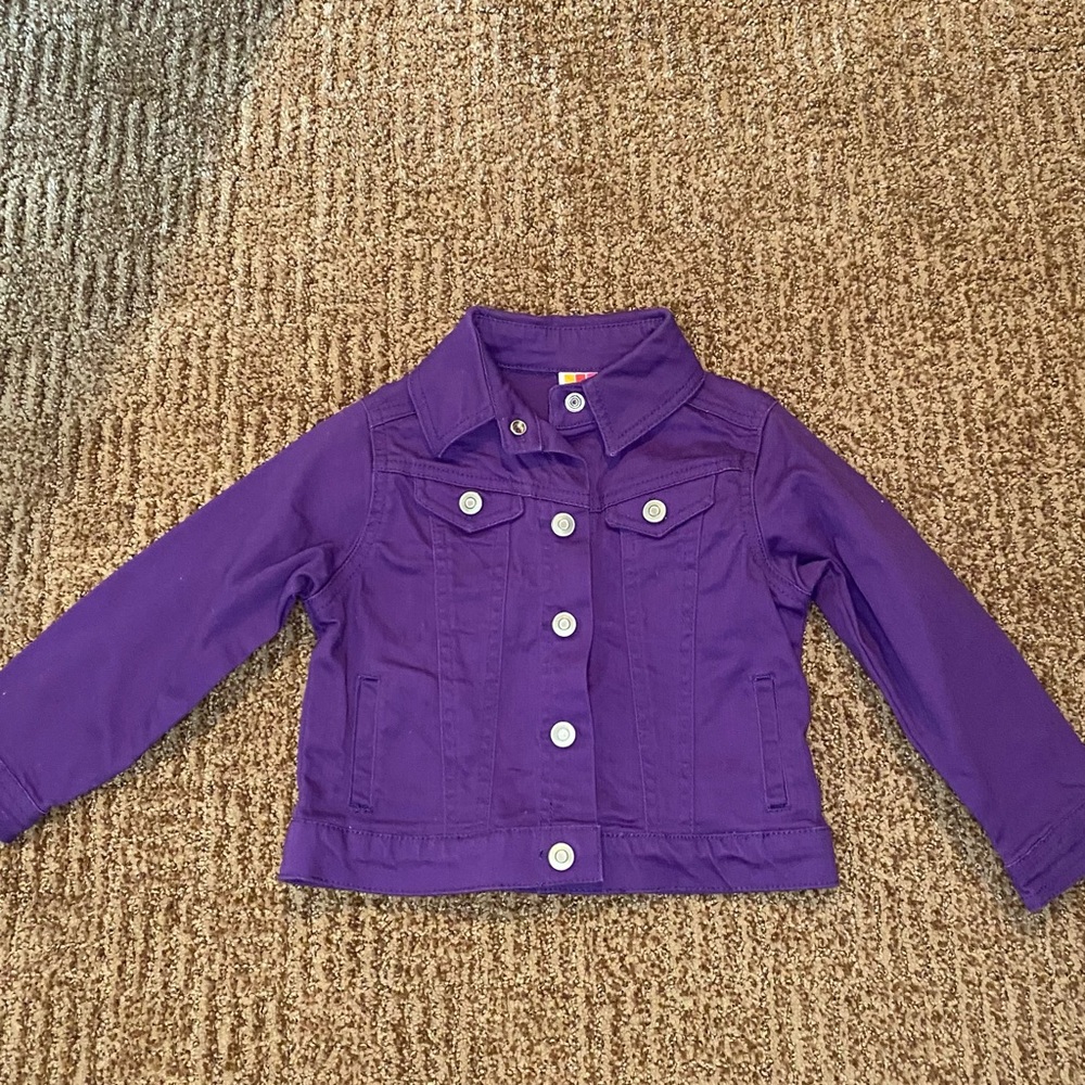 Purple baby jean jacket